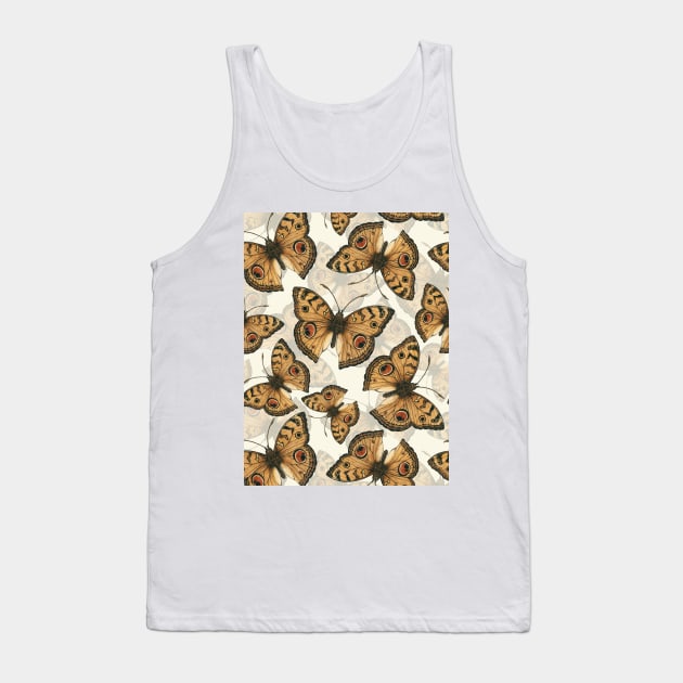 Peacock pansy butterfly pattern Tank Top by katerinamk